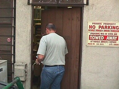 Danton entering the 80-year-old ERB, Inc. warehouse