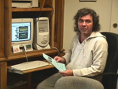 Steve at work at the Center