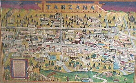 A '60s map of Tarzana