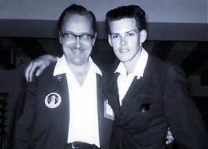Forrest J. Ackerman and Dale Broadhurst, summer 1964