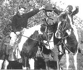 Ed with Hully and Jack on their riding ponies