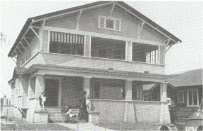 Joan with mother and brothers at 550 A Avenue, Coronado, California