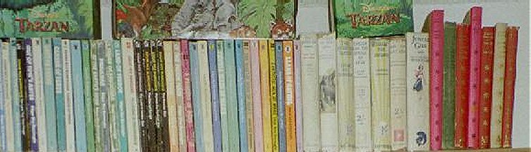 Foreign books, with my seven Danish books on the right end.