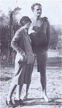 Joan and Jim on the Golden Lion set ~ December 1926