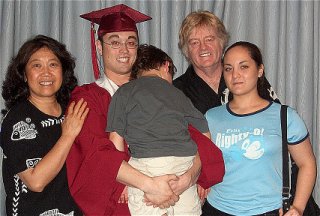 Sue-On, Ja-On, Ja's tired little boy Soulin, Bill, and our daughter China-Li