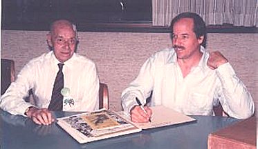Frank Shonfeld and Danton Burroughs [ERB's grandson] at the Louisville ECOF 1986.