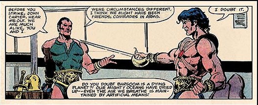 Mike Vosburg's John Carter, from Marvel's JCWM #25