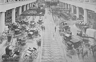 Vehicles in the transportation building