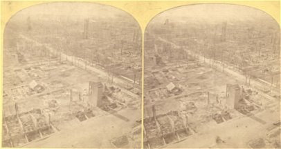Chicago fire ruins
