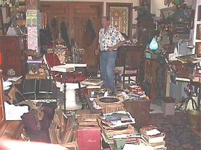 Grandson Danton Burroughs organizing the massive ERB archive