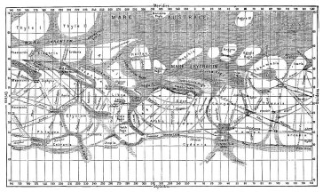 Schiaparelli Mars Map
