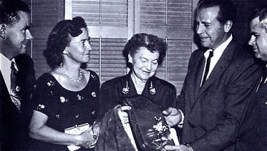 Inception of the ZG TV series: Loren, Betty Zane Grosso, Mrs. ZG, Dick Poerll and Romer Grey