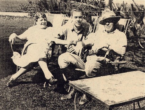 Emma, Hully and Ed at Tarzana Ranch 1928
