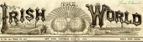 Irish World ~ New York ~ July 17, 1875