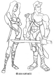 John Carter and Dejah Thoris
