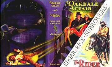 John Coleman Burroughs debut: Oakdale Affair and The Rider - wrap-around DJ -  2 b/w interiors