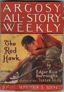The Red Hawk: Argosy September 5, 1925 - Pt. 1/3 - Modest Stein cover
