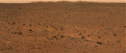 Mars landscape today