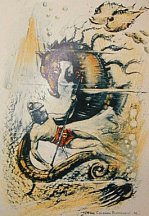 The sea horse turned upon Tarzan