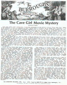 BB 20 - Fall 1970 - Cave Girl Movie Mystery - Pellucidar Encyclopedia