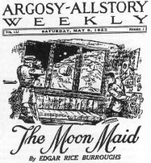Interior Title Page by Stout - Argosy May 5, 1923 - The Moon Maid