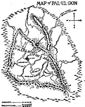 Pal-ul-don Map: Cartography by E.R.Burroughs