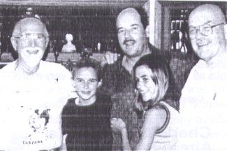 Bob with Bob Cook and Danton & his daughters