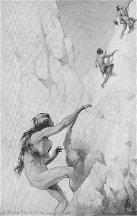 The Golden-haired girl pursued them
