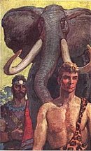 Tarzan pulp cover by Stoops
