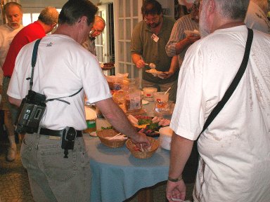 John Tyner and his ravenous guests