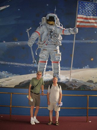 My friend, John, and I at the Air and Space Museum
