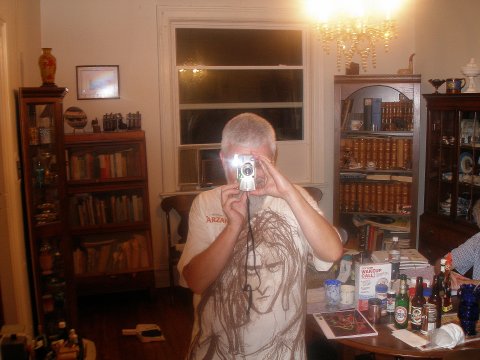 Taking a picture of Jim Thompson taking a picture (at Huck's)