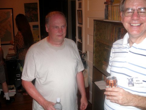 At Huck's: Laurence Dunn and John Thompson