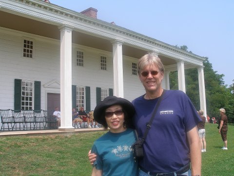 Yoko and I at Mount Vernon