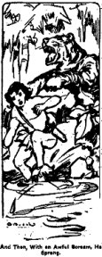 And then, with an awful scream he sprang.