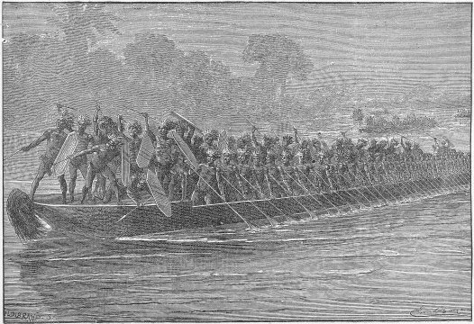 M'tesa's War Canoes