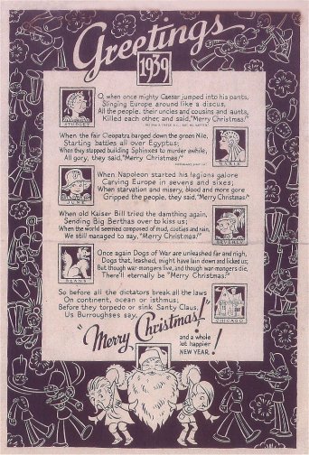 1939 Christmas Card