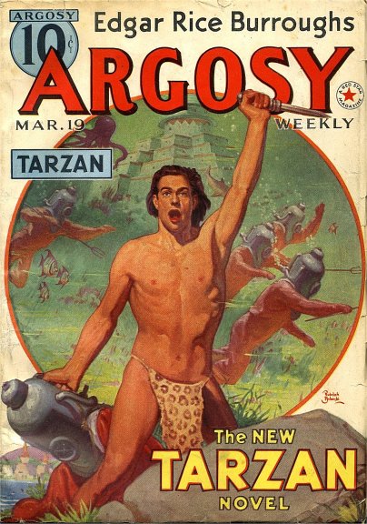 Argosy March 19, 1938 - Red Star of Tarzan 1/6