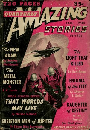 Amazing Stories Quarterly: Fall 1943 - Skeleton Men of Jupiter