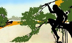 Tarzan of the Apes - McClurg with a Fred J. Arting silhouette