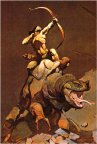 Jongar Fights Back - Frank Frazetta