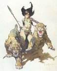 The Huntress - Frank Frazetta