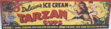 Tarzan Ice Cream Cups Promotional Banner