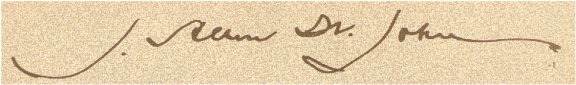 James Allen St. John Signature