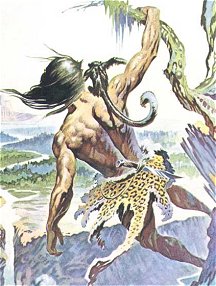 Frank Frazetta's Tarzan and the Lost Empire - The Apeman and Nkima