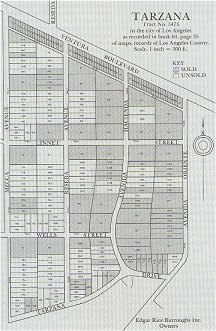 Early Tarzana Map