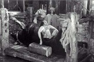 Cesare Borgia relaxes after a poisoning