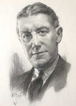 Frank H. Young charcoal by J. Allen St. John