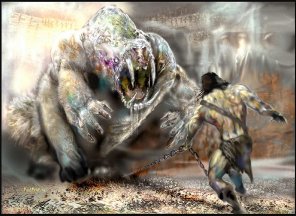 John Carter Battles the White Ape