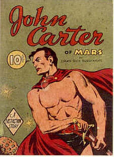 John Carter of Mars by Edgar Rice Burroughs - A Fast-Action Story - Dell - 1940